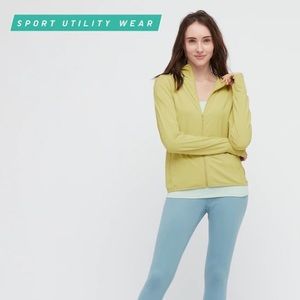 UNIQLO- WOMEN AIRism UV PROTECTION MESH LONG-SLEEVE FULL-ZIP HOODIE